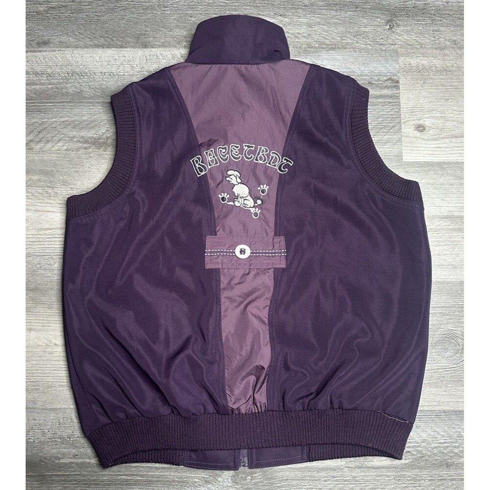 Retro Purple Colorblock Vest Mens S Womens M/L 90s Style Y2K Gorpcore